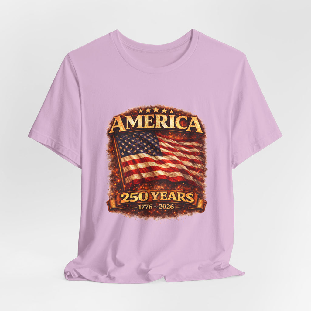America 250 Years Flag T-Shirt – 1776–2026 Bicentennial Celebration Tee