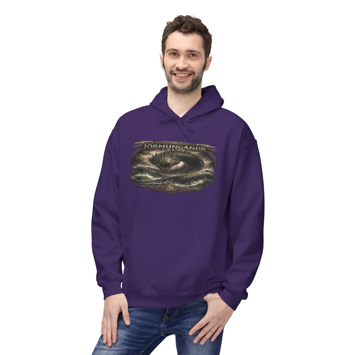 Jörmungandr is the Midgard serpent Viking Hoodie —