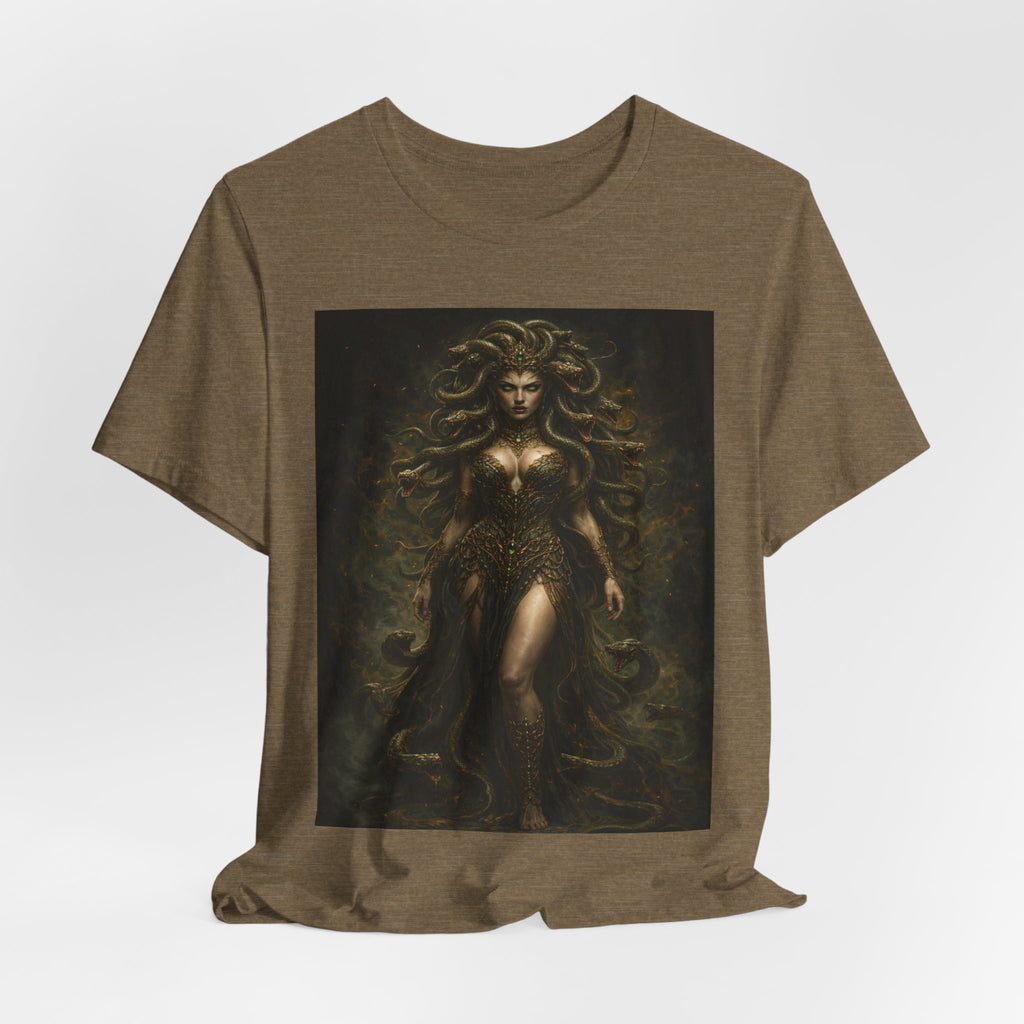 Medusa Goddess T‑Shirt — Mythic Dark Art Graphic Tee