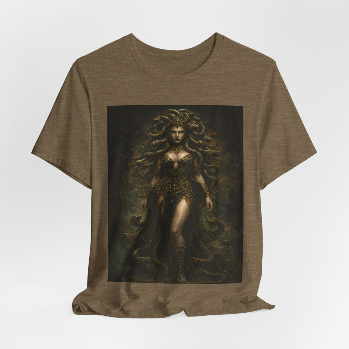 Medusa Goddess T‑Shirt — Mythic Dark Art Graphic Tee