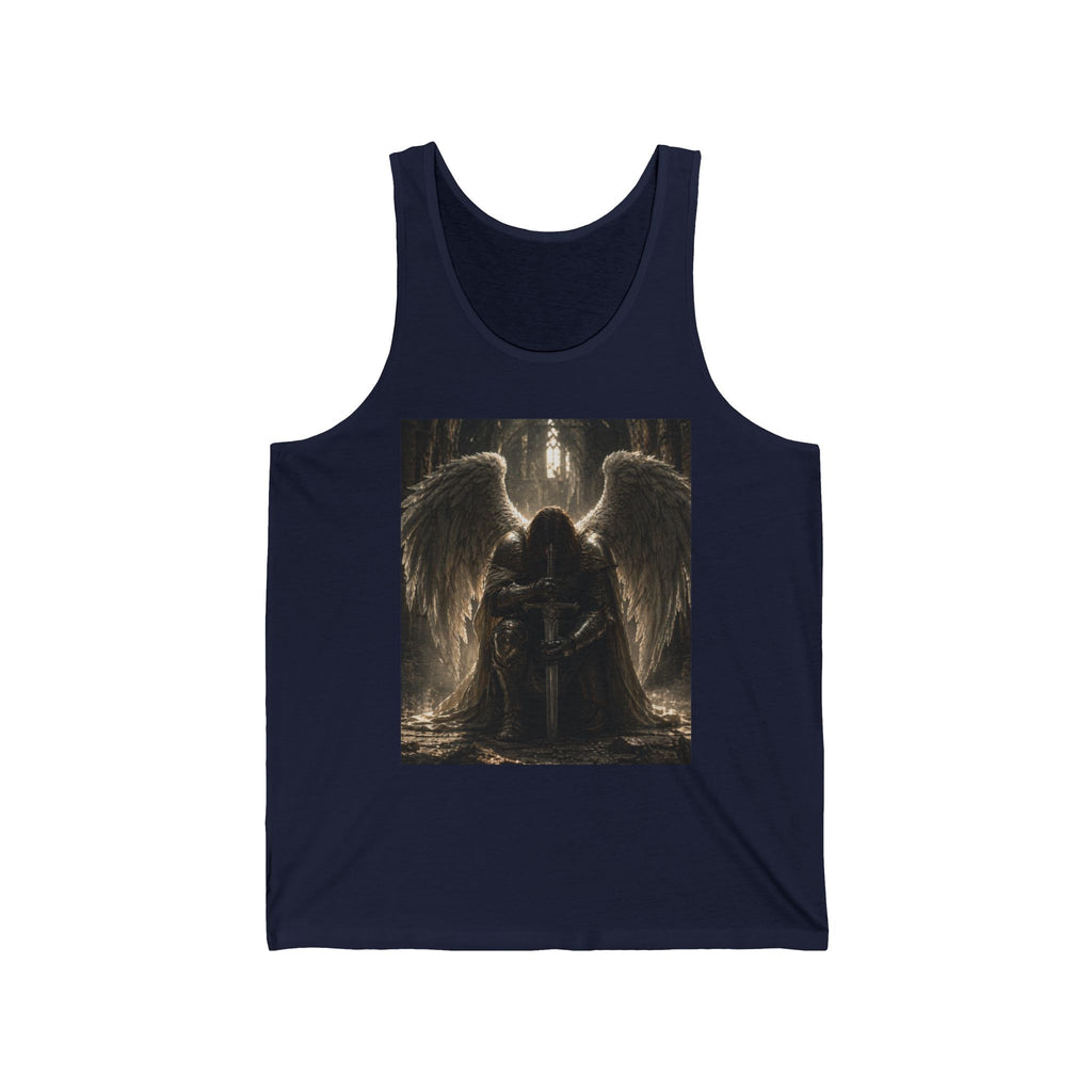 Angel Guardian Tank Top — Gothic Winged Protector Graphic Tank