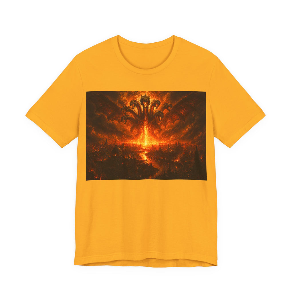 The seven headed dragon from the end of times T‑Shirt — Dark Graphic Tee