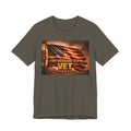 My Husband Is A Vet T-Shirt — Patriotic American Flag Military Tee for Military Wives