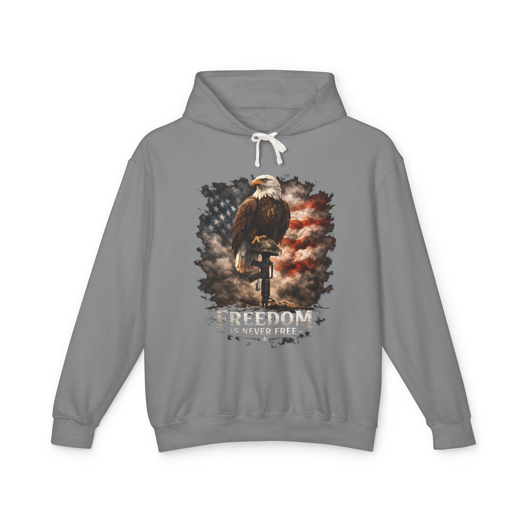 Freedom Eagle Hoodie – American Flag Bald Eagle Graphic Sweatshirt