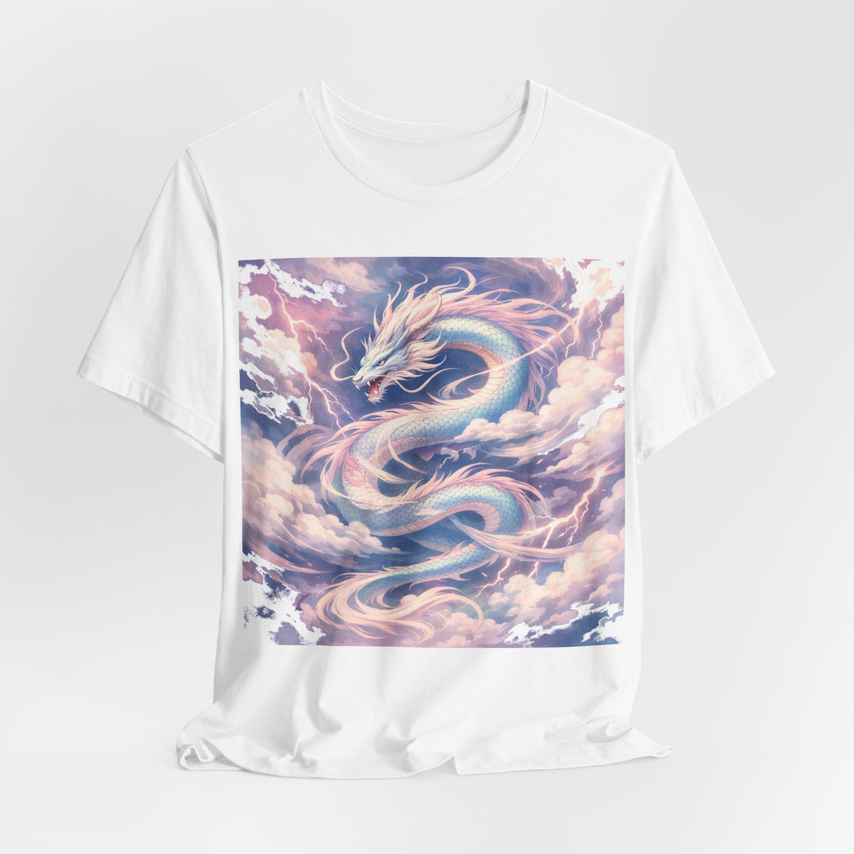 Pastel Sky Dragon T-Shirt — Ethereal Dragon Graphic Tee