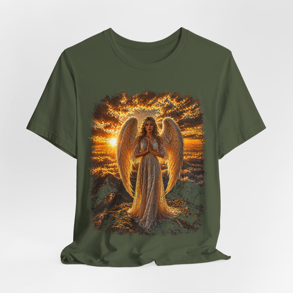 Angel Sunset Tee — Spiritual Guardian Wings T-Shirt