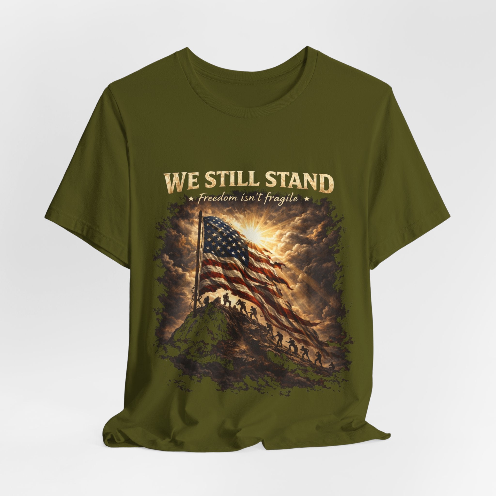 We Still Stand American Flag T-Shirt – Patriotic Freedom Tee for Veterans & Fourth of July