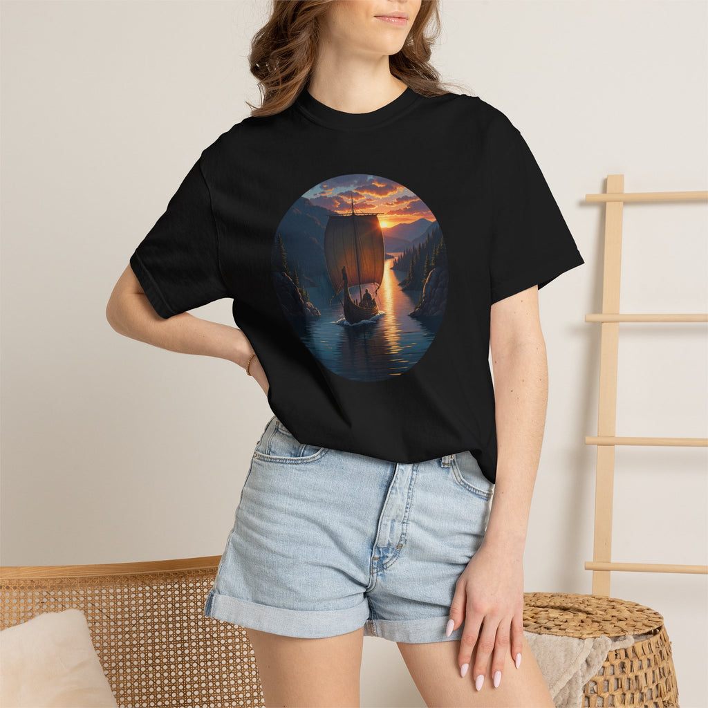 Viking Ship Garment-Dyed T-shirt