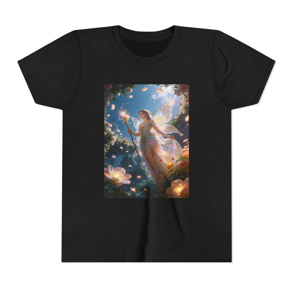 Fairy Glow Youth Tee — Enchanted Forest Fairy Graphic T-Shirt