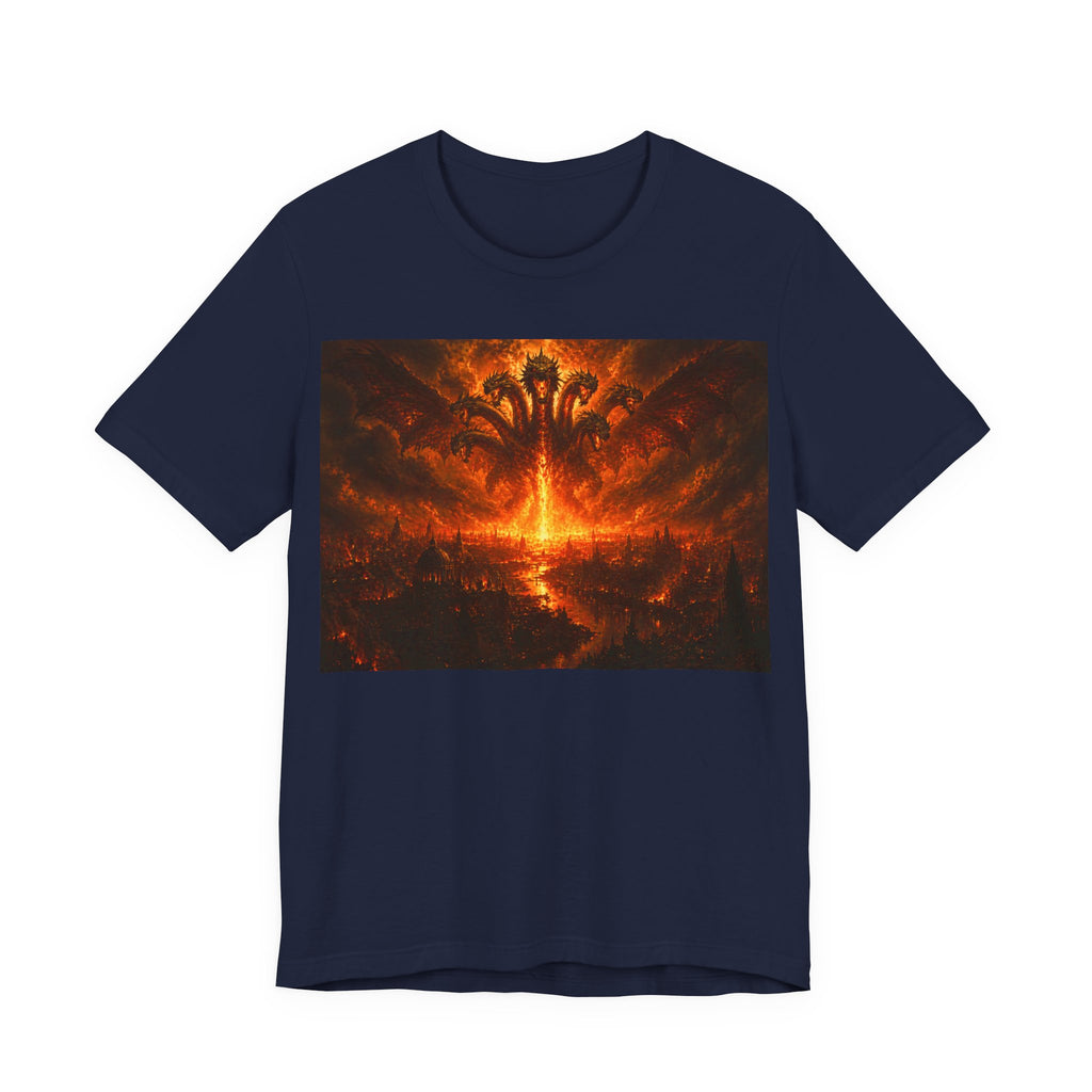 The seven headed dragon from the end of times T‑Shirt — Dark Graphic Tee