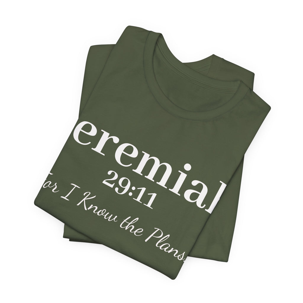 Jeremiah 29:11 Inspirational Bible Verse T‑Shirt — Faith Christian Tee