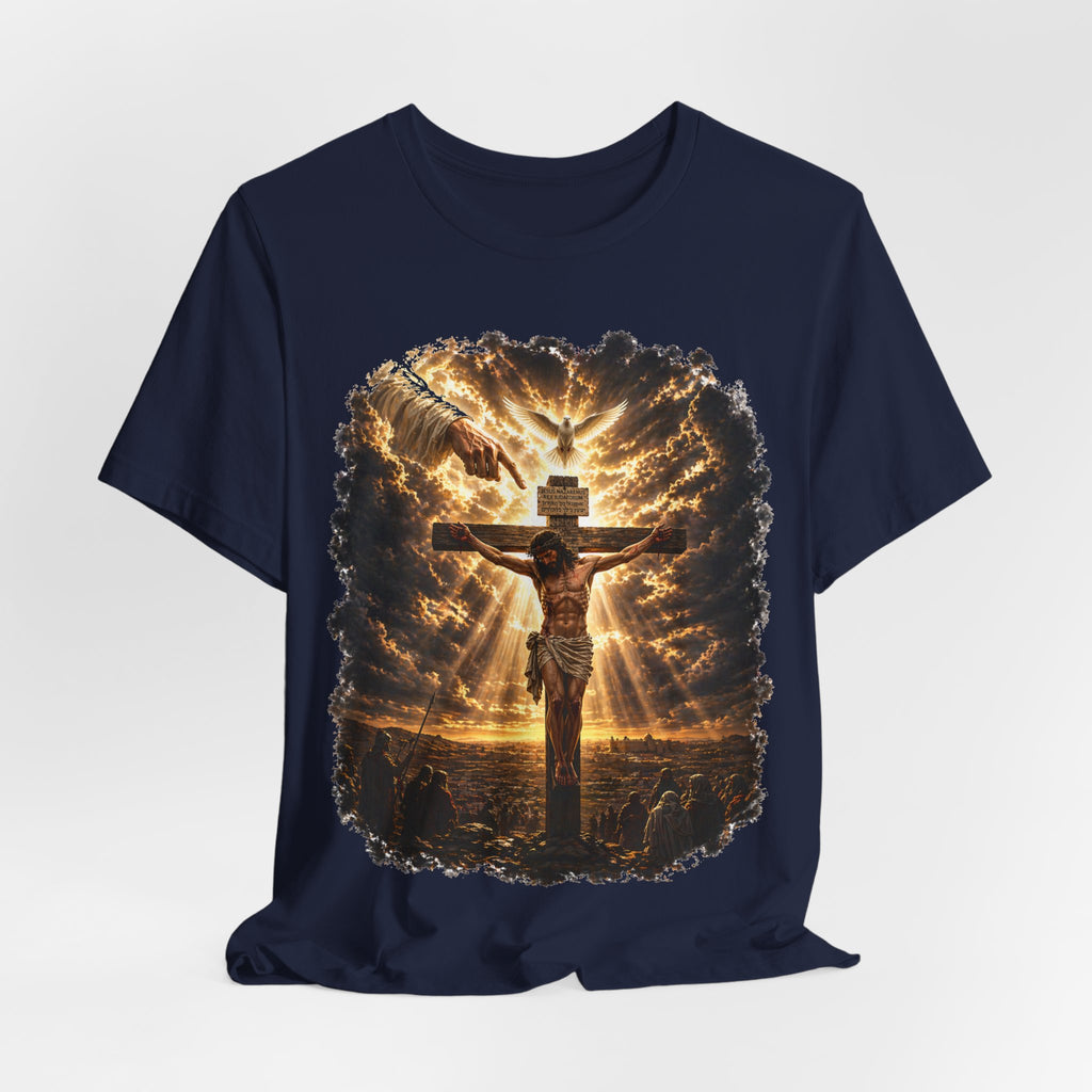 Crucifixion Sunrise T-Shirt — Jesus on the Cross Spiritual Faith Tee
