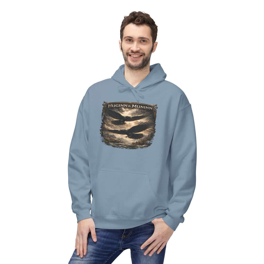 Huginn and Muninn – The Twin Ravens of Odin -cotton Pullover