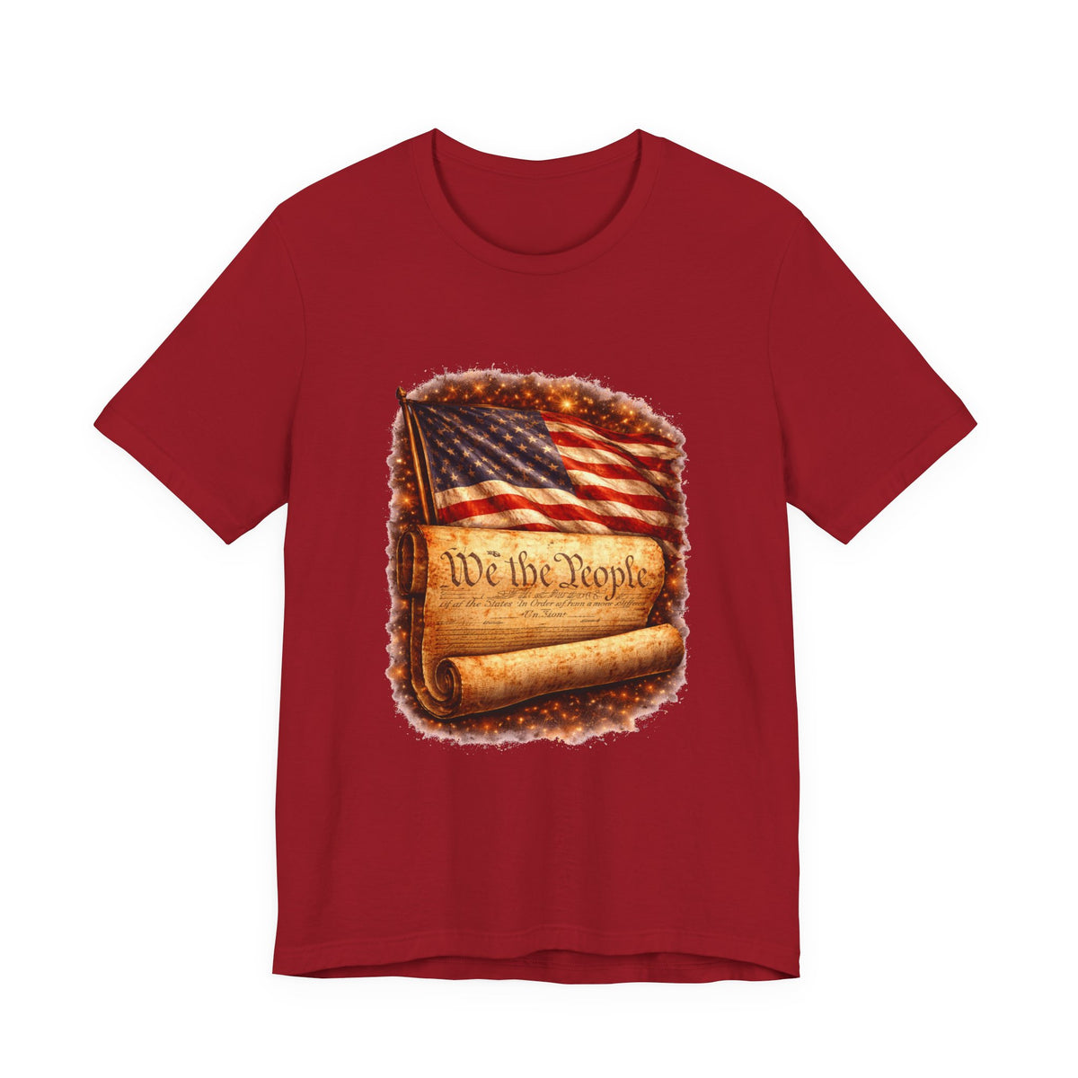Patriotic 'We the People' T-Shirt — American Flag & Constitution Tee