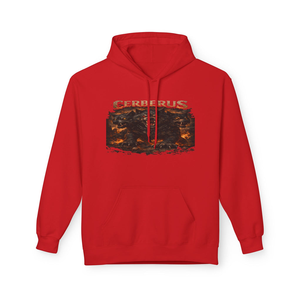 Gerberus Mythic Dog Hoodie — Fiery Cerberus Graphic Sweatshirt
