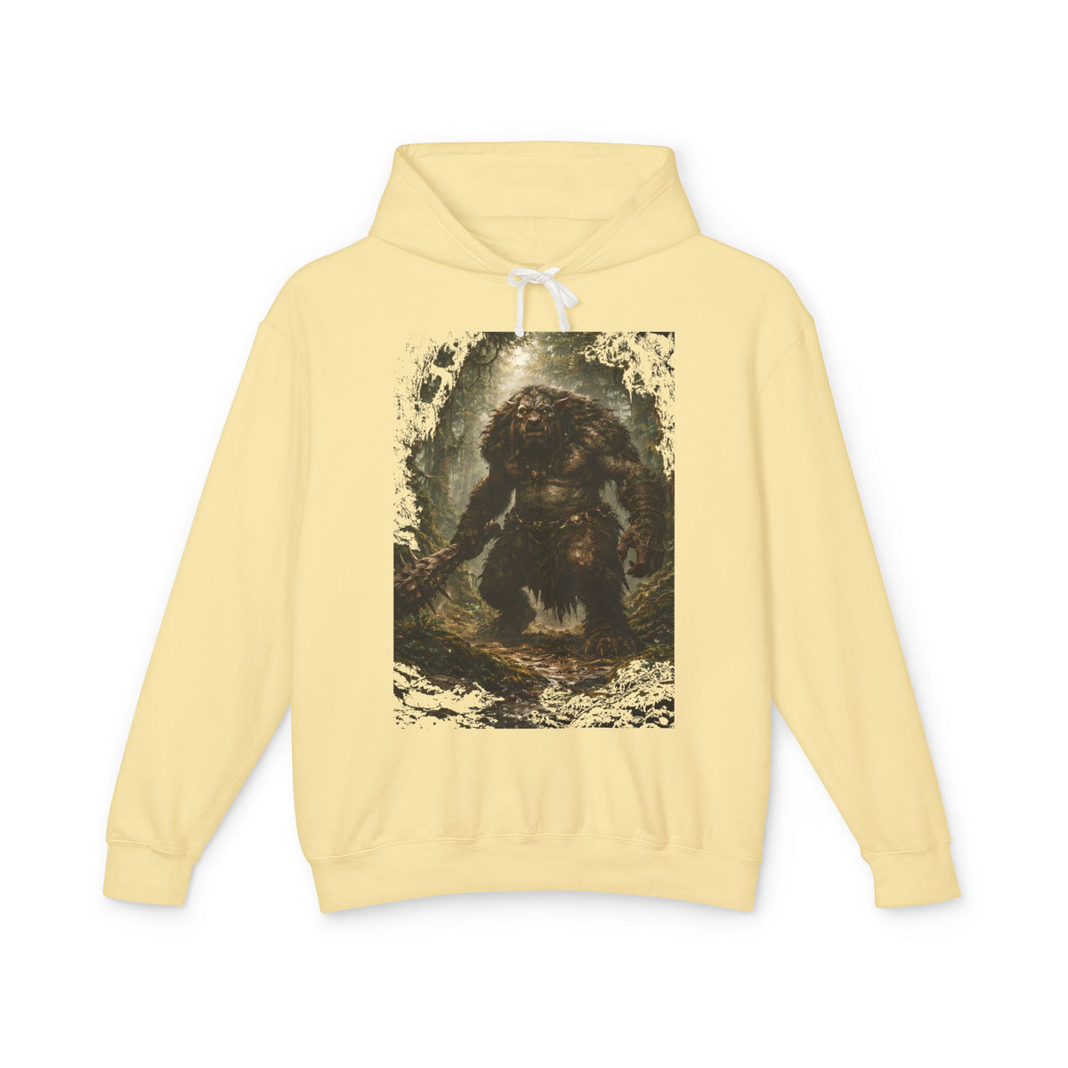 Cryptid Monster Hoodie – Vintage Forest Troll Graphic Sweatshirt