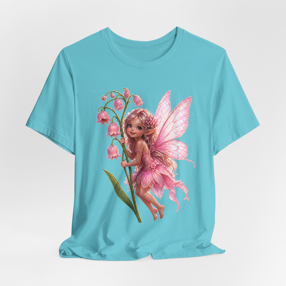 Pink Lily Fairy T-Shirt — Cute Floral Fairytee for Kids & Adults