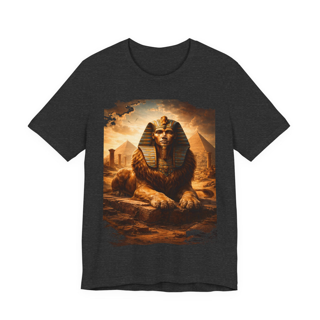 Egyptian Sphinx Graphic Tee — Vintage Pyramid Sunset T-Shirt