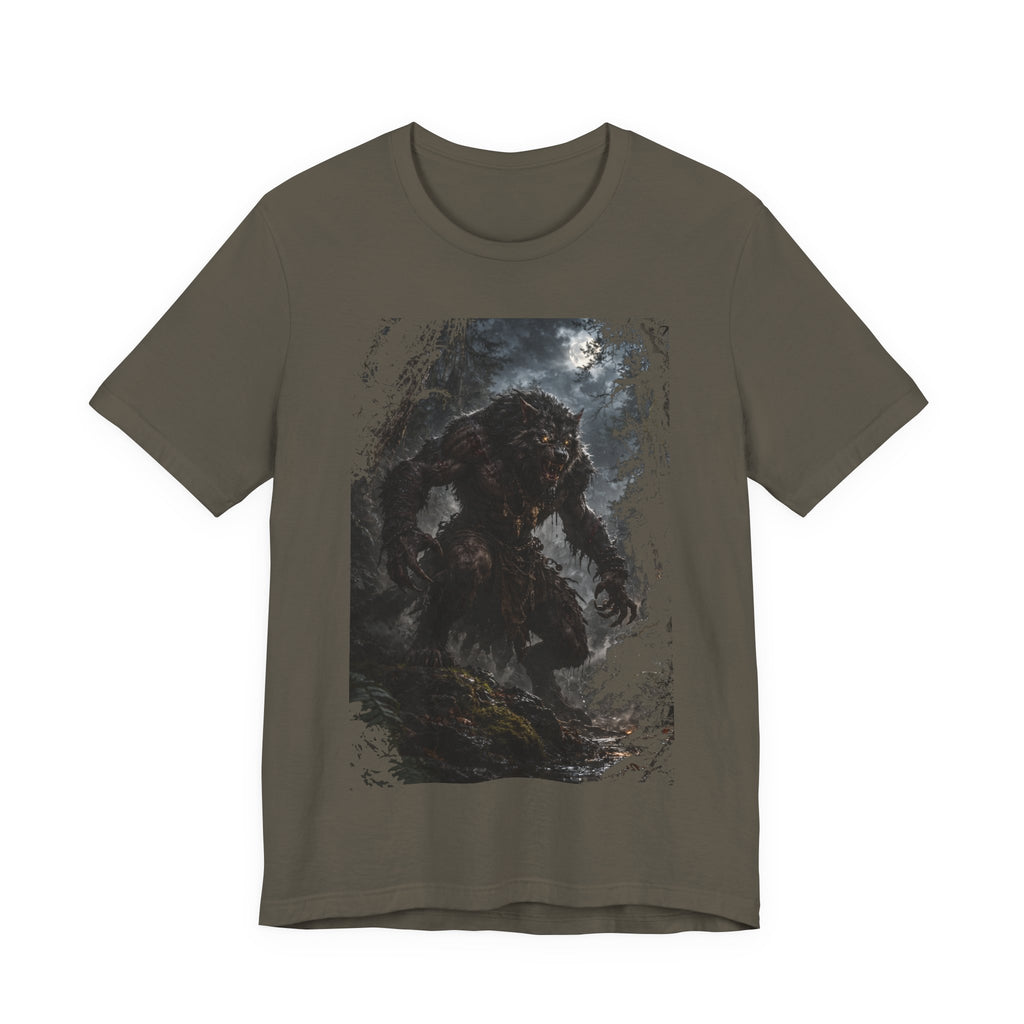 Were wolf in Dark Forest -A Mythocal Monster from the past! Graphic Tee