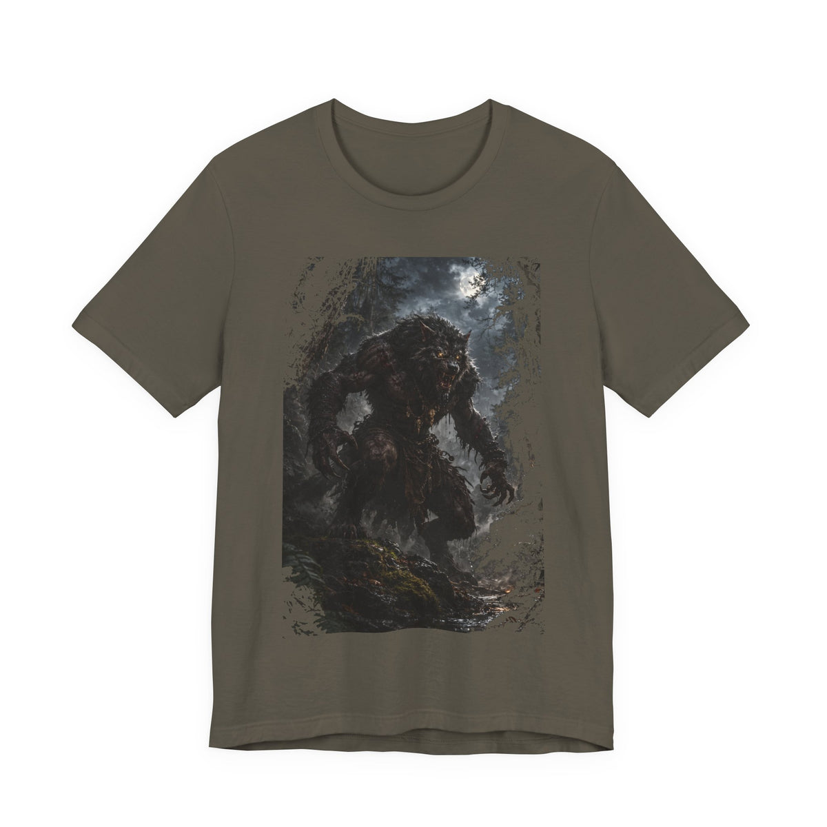 Were wolf in Dark Forest -A Mythocal Monster from the past! Graphic Tee