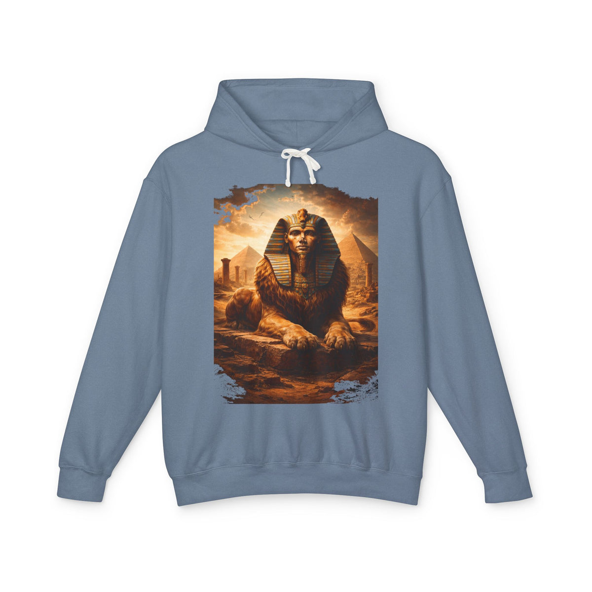 Sphinx & Pyramids Graphic Hoodie — Vintage Egyptian Sphinx Sweatshirt