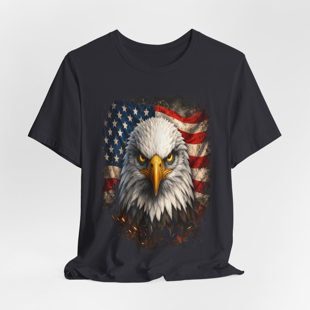 American Bald Eagle T‑Shirt — Patriotic Flag Graphic Tee