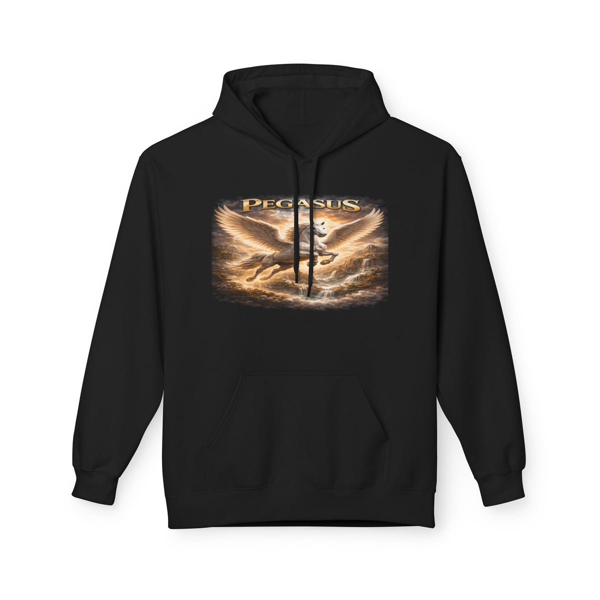 Pegasus Mythic Hoodie — Vintage Flying Horse Graphic