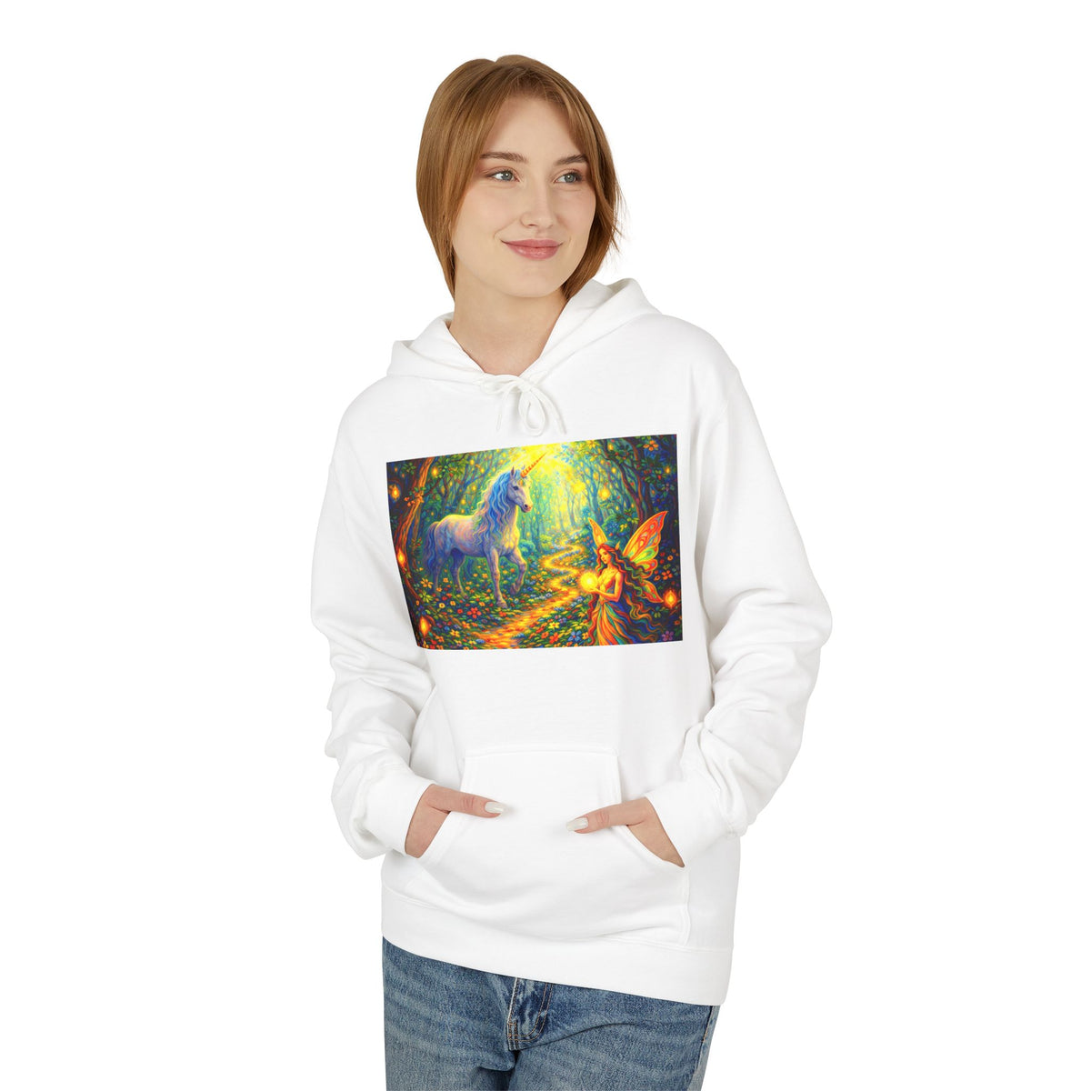 Unisex Fairy  Midweight Softstyle Fleece Hoodie