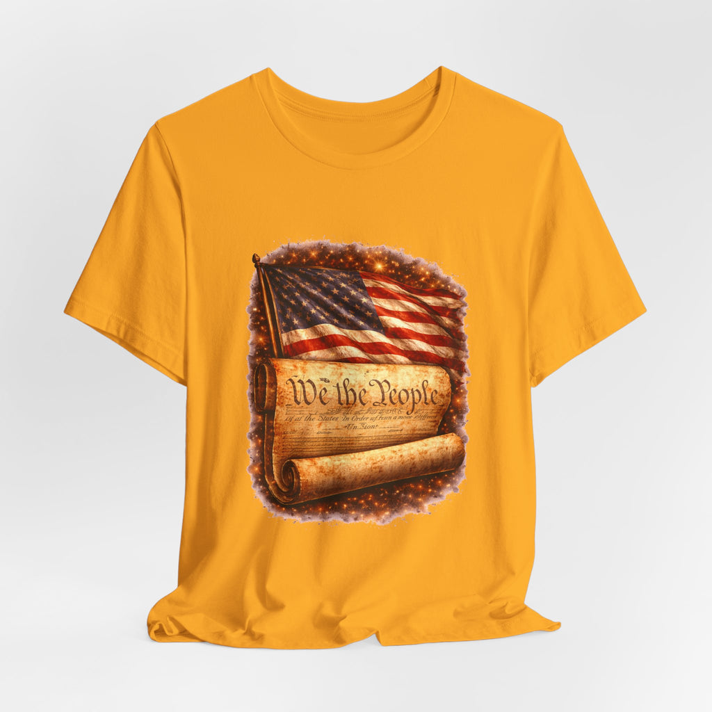Patriotic 'We the People' T-Shirt — American Flag & Constitution Tee