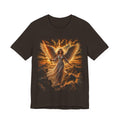 Angel Wings Graphic Tee — Fiery Guardian Angel Design