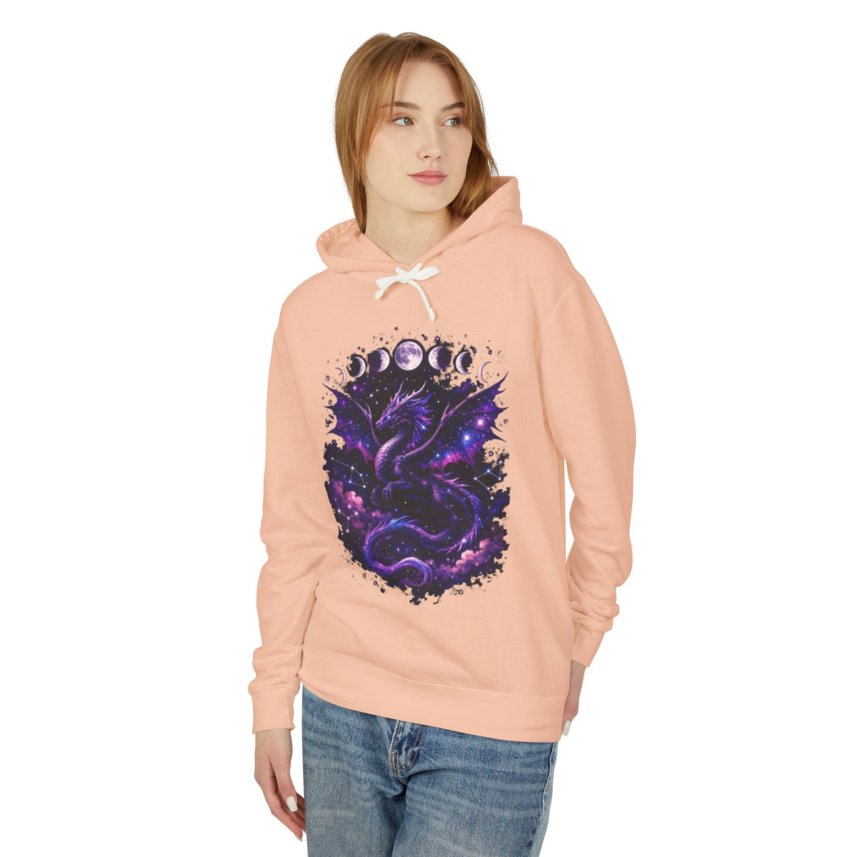 Galaxy Dragon Hoodie — Cosmic Night Sky Dragon Pullover
