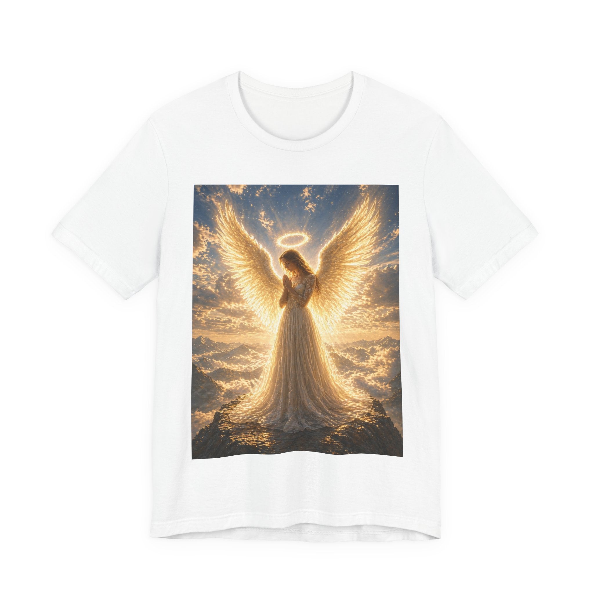 Angle praying Unisex Jersey Short Sleeve Tee