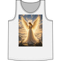 Angel Halo Tank Top — Golden Wings Spiritual Graphic Tank