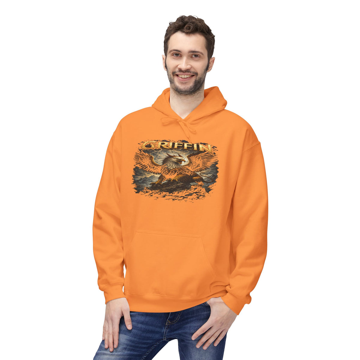 Griffin Graphic Hoodie - Mythical Eagle Design