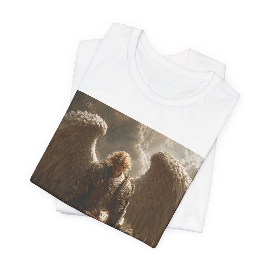 Angel Warrior T‑Shirt — Dramatic Winged Guardian Graphic Tee