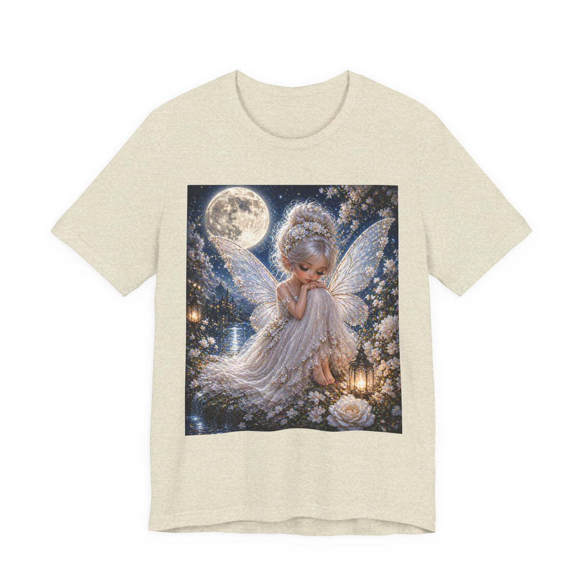 Moonlit Fairy T‑Shirt — Cute Angelic Fairy Graphic Tee