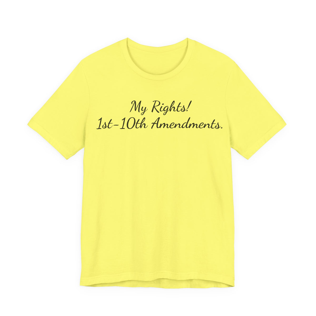 T-Shirt — "My Rights! 1st–10th Amendments." Patriotic Constitutional Rights Tee