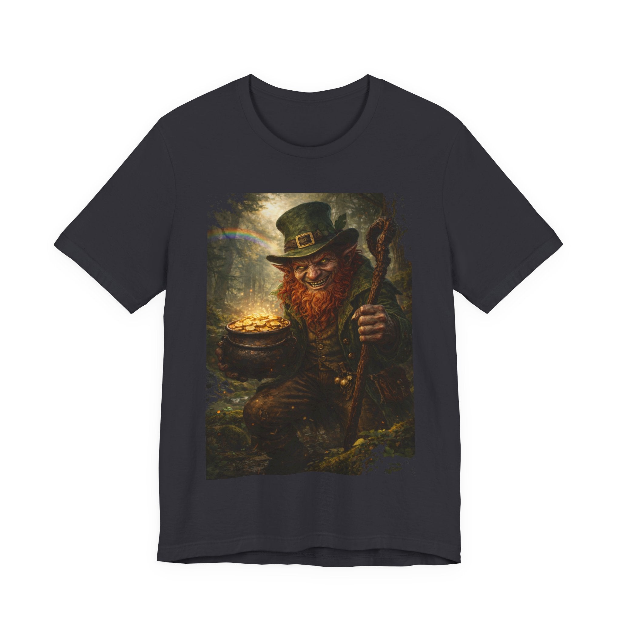 Leprechaun Gold Pot T‑Shirt — Vintage St. Patrick’s Day Lucky Charm Tee