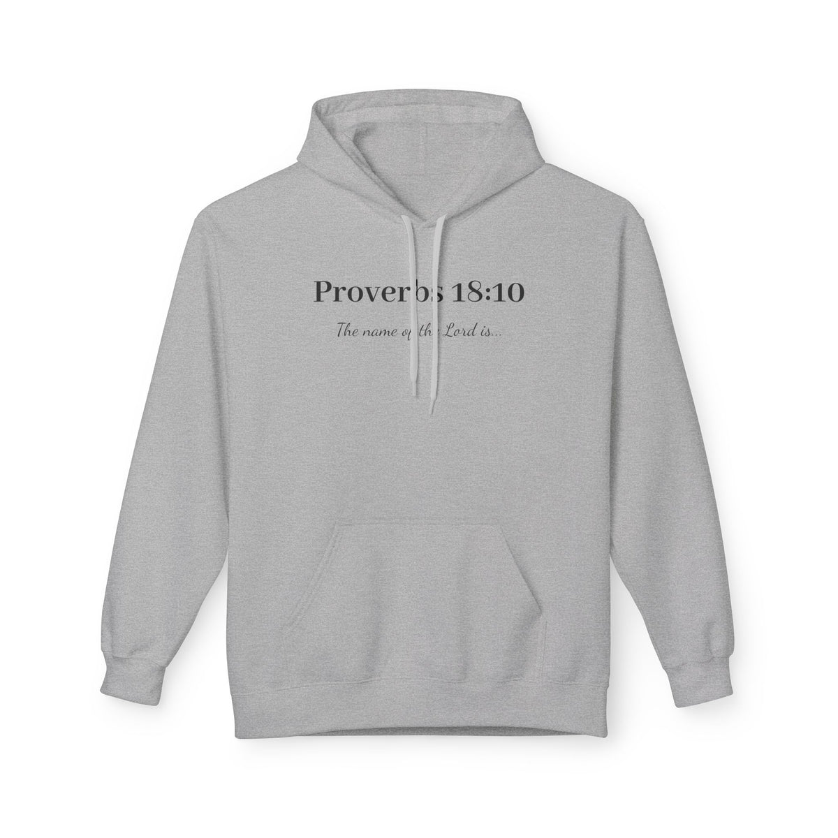 Proverbs 18:10 Hoodie — Scripture Faith Prayer Pullover