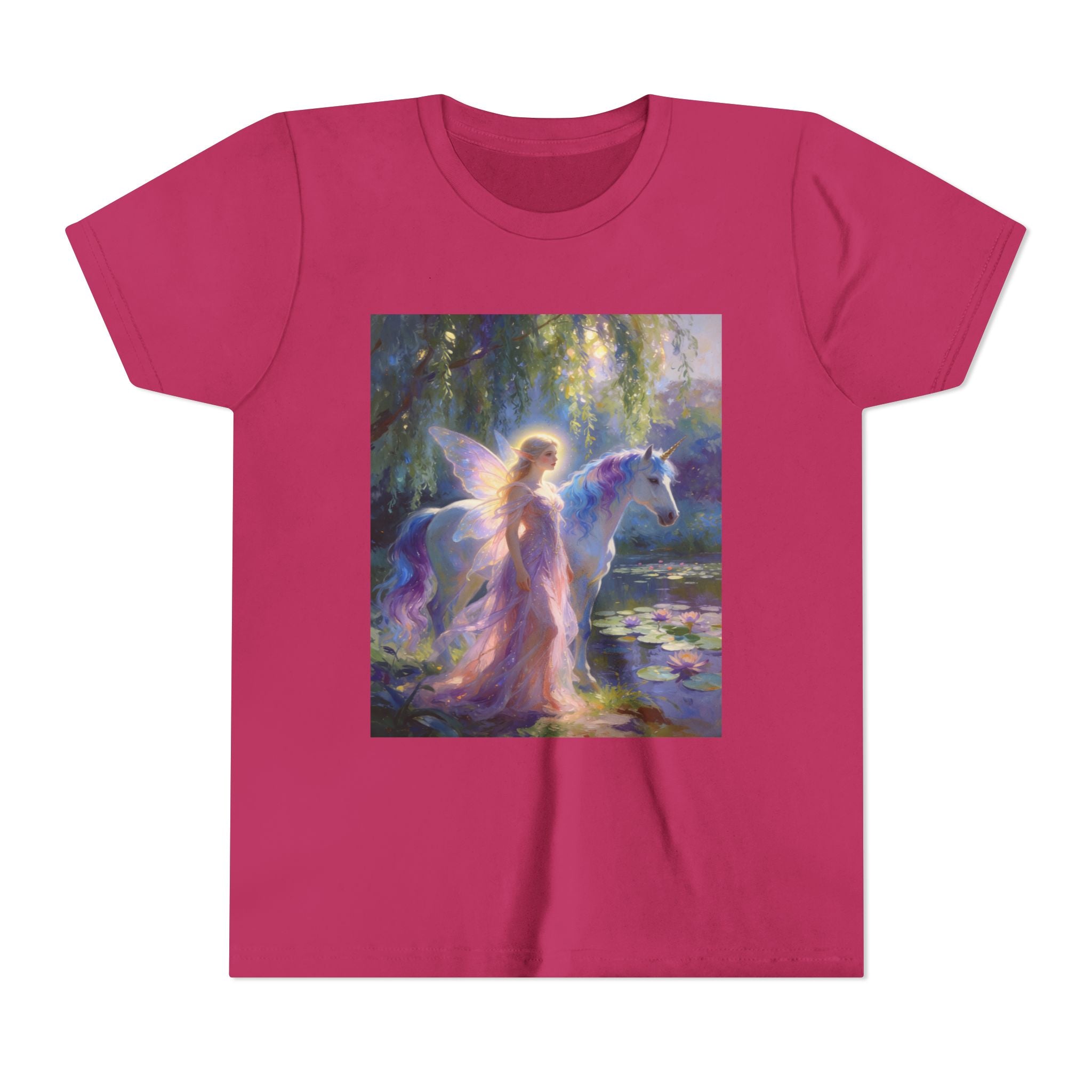 Youth Tee — Enchanted Fairy and Unicorn Graphic Tee