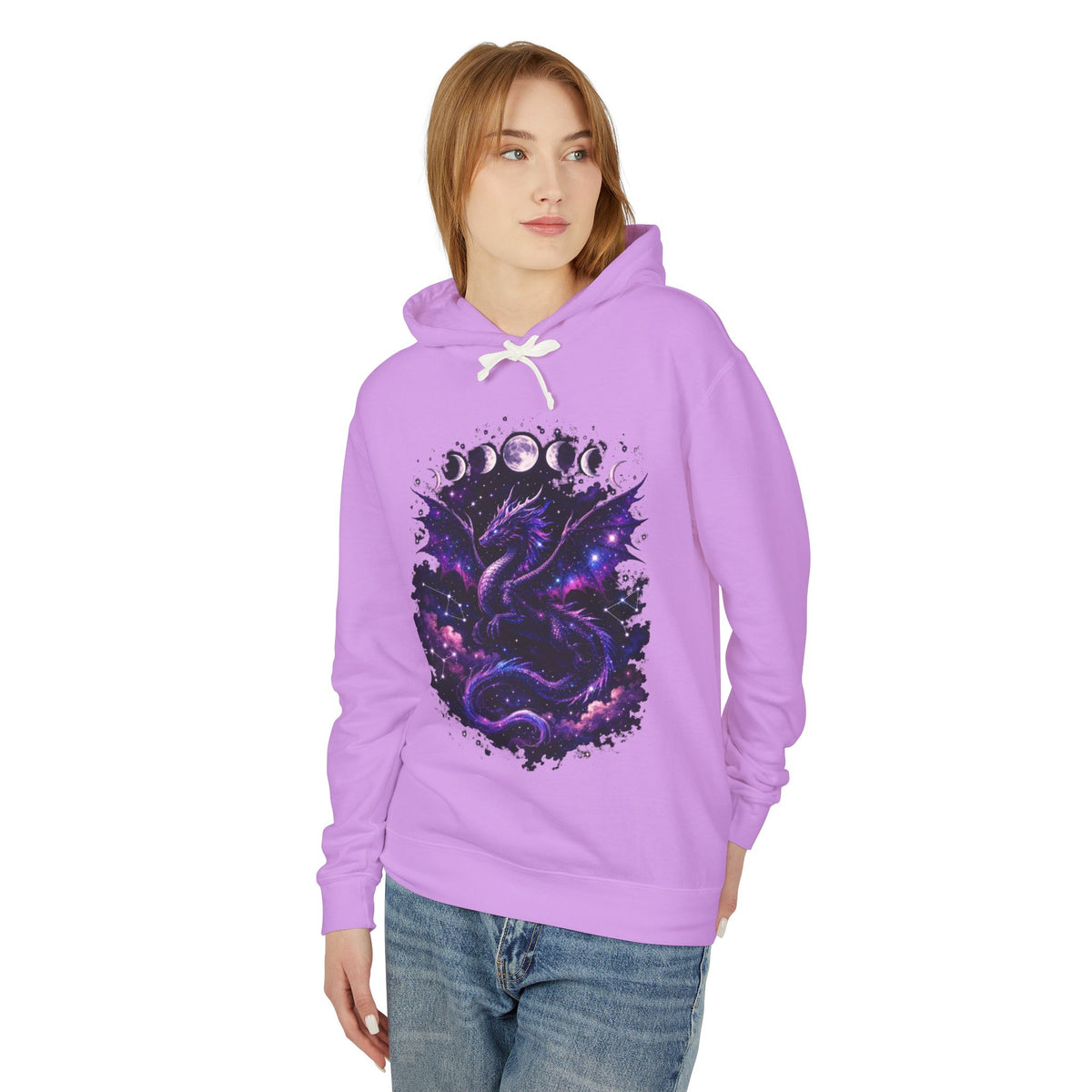 Galaxy Dragon Hoodie — Cosmic Night Sky Dragon Pullover