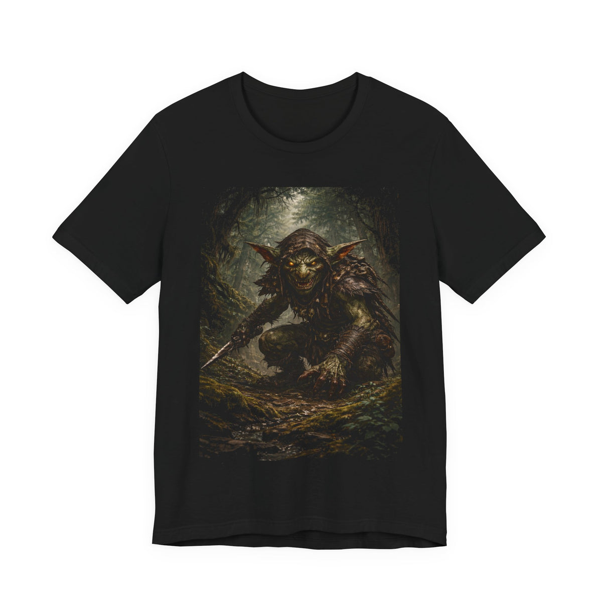 Goblin Warrior Graphic Tee — Dark Fantasy Monster T‑Shirt