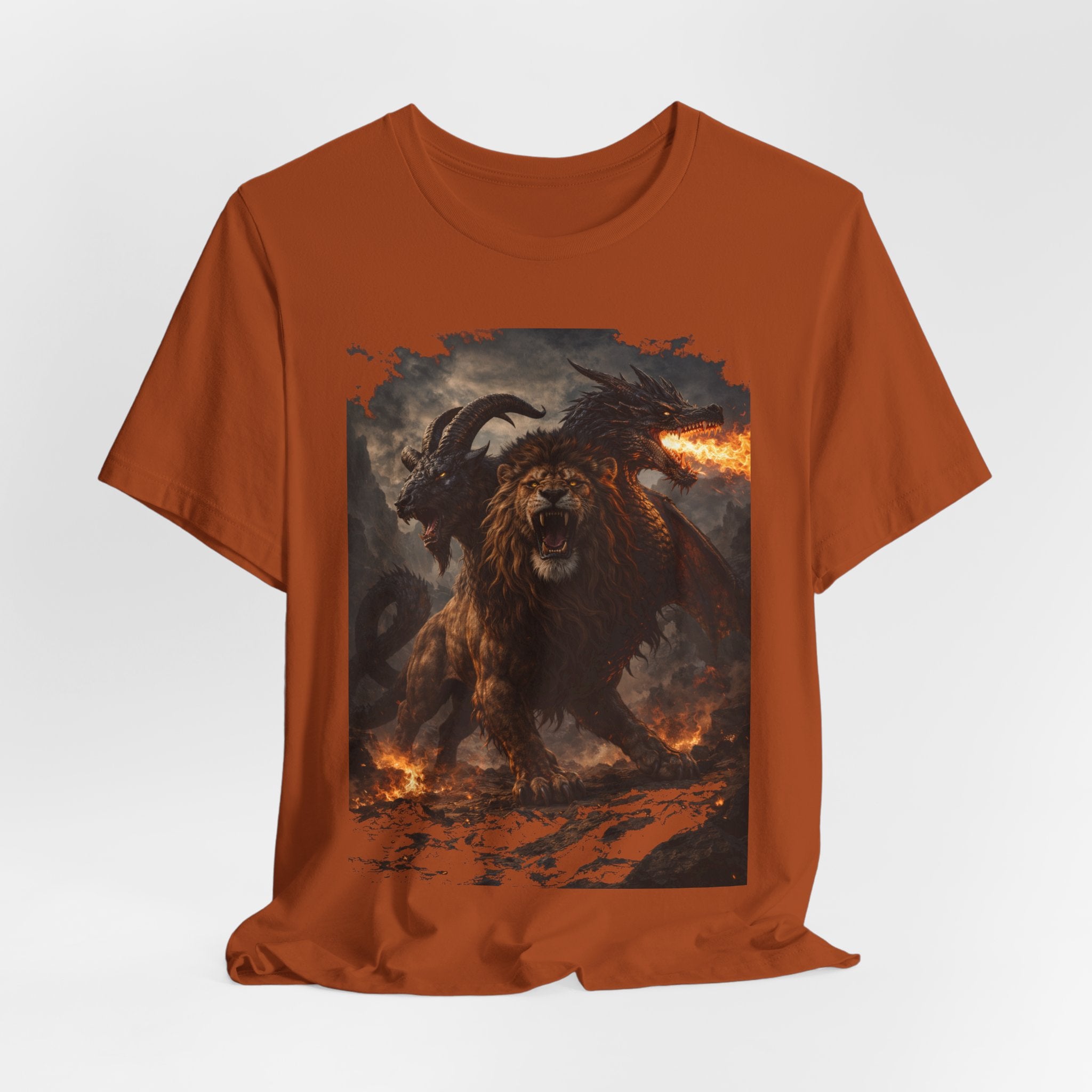 Chimera is one of the most fascinating creatures-Hellfire Beast Graphic T-Shirt