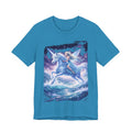Mystical Unicorn Rider T‑Shirt – Fantasy Pegasus Night Sky Graphic Tee