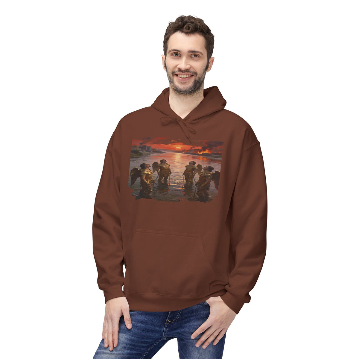 Revelation 9 reveals four fallen angels bound in the Euphrates River- Hoodie — Graphic