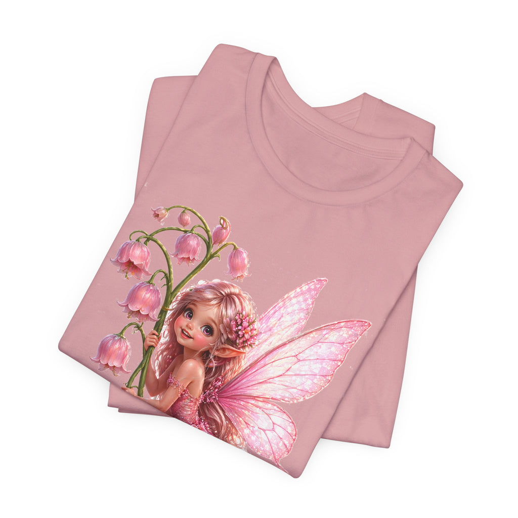 Pink Lily Fairy T-Shirt — Cute Floral Fairytee for Kids & Adults