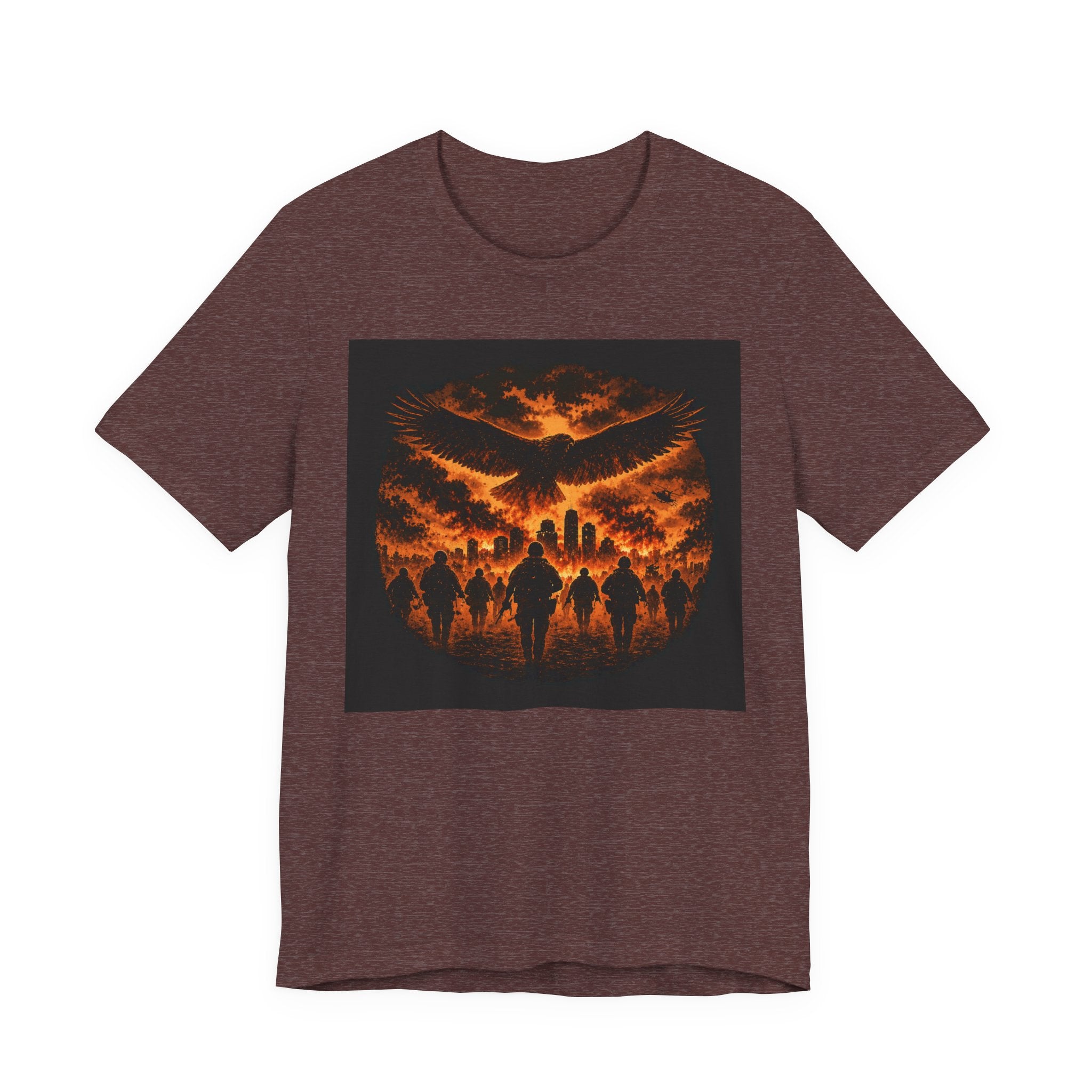 Fiery Phoenix Skull Tee — Gothic Flame Graphic T-Shirt