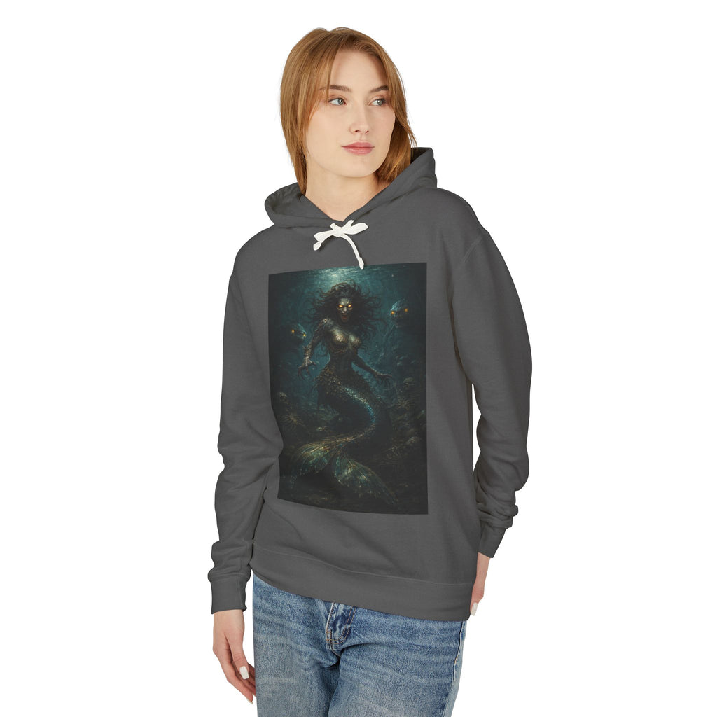 Mermaid Abyss Hoodie — Dark Ocean Fantasy Graphic Sweatshirt