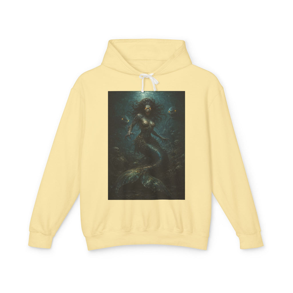 Mermaid Abyss Hoodie — Dark Ocean Fantasy Graphic Sweatshirt