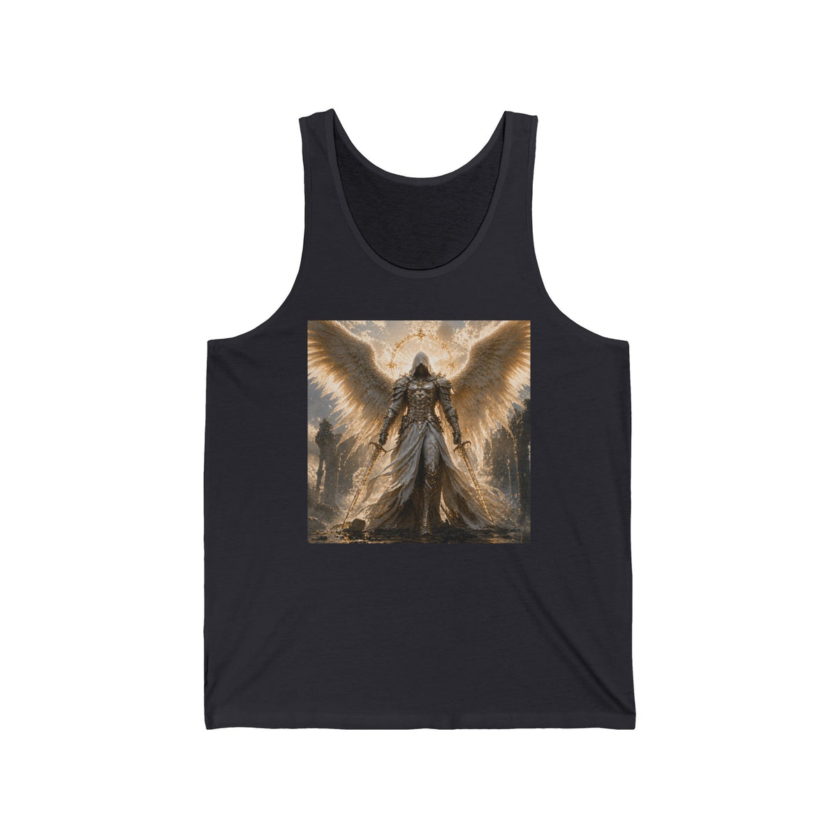Angel Warrior Tank Top — Mythic Winged Guardian Graphic Tank